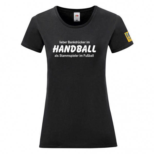 Basic T-Shirt Ladies "lieber Bankdrücker - Handball