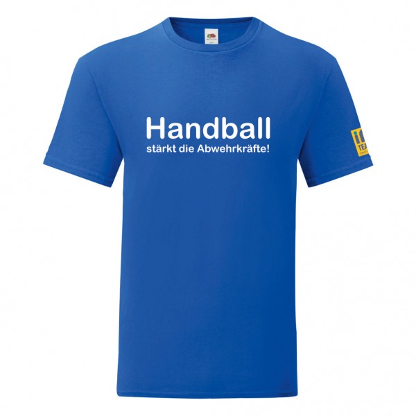 Basic T-Shirt "Handball stärkt die Abwehrkräfte