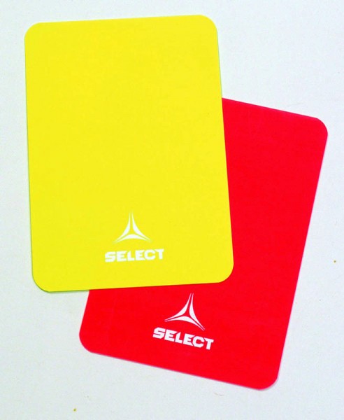 Schiedsrichterkarten rot/gelb One Size