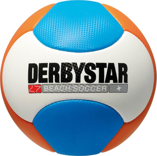 Beachsoccer weiß/orange/blau 5