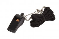 Schiedsrichterpfeife mit Band schwarz Schiedsrichterpfeife mit Band schwarz