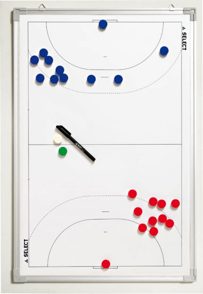 Taktiktafel Aluminium Handball weiß 60 x 90 cm
