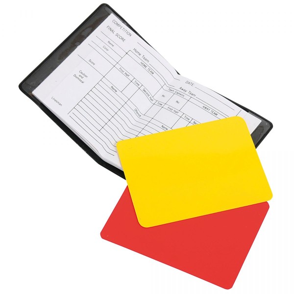 Schiedsrichter Karten Set Black