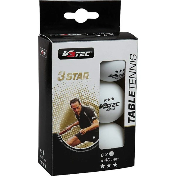 3 Stern TT Ball, 6er Pack