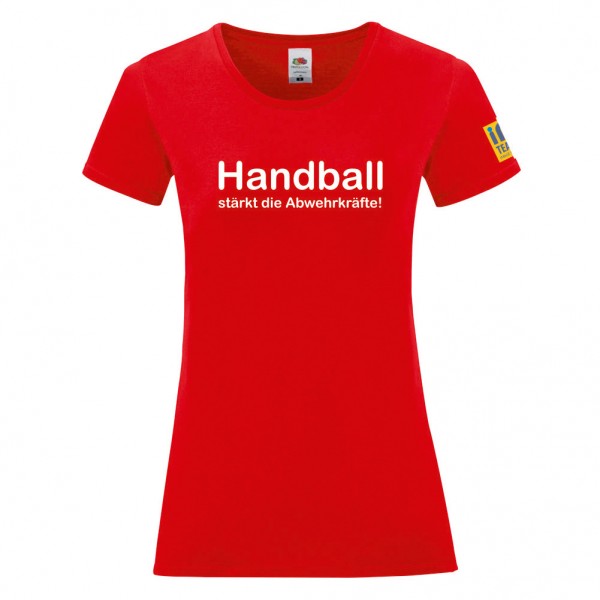 Basic T-Shirt Ladies "Handball stärkt die Abwehrkräfte